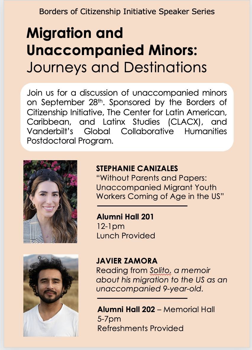 A wonderful set of events coming up this week at Vanderbilt, organized by <a href="/vandyhistory/">Vanderbilt History</a>'s Eddie Wright-Rios