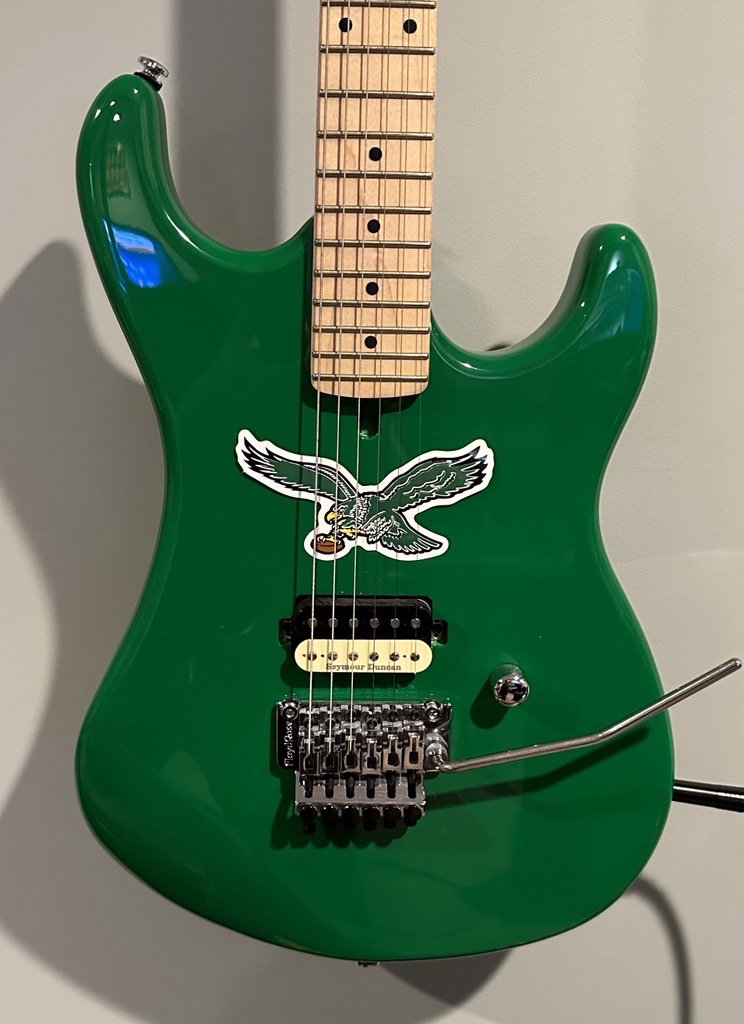 Lets Go Eagles! Kelly Green Soda Kramer! #kramerguitars, #FlyEaglesFly