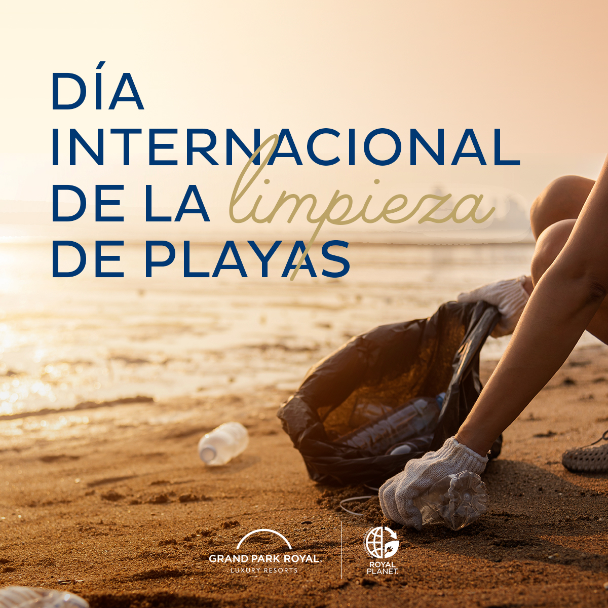 Tenemos un compromiso con el planeta en que vivimos 🌏🌴 Hoy conmemoramos el #DíaInternacionalDeLaLimpiezaDePlayas y hacemos un llamado a nuestra comunidad para que viajen responsablemente y eviten dejar basura en las playas que visiten 🚫🗑🏖 park-royalhotels.com/royal-planet.h…