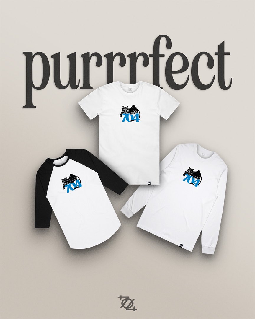 704 Shop (@704shop) on Twitter photo 704 Shop βPurrrfectβ tees release tomorrow online at 8 am, 11 am in-store. π―ββοΈ: <a href="/KeepBlitzin/">Carolina Blitz</a> <a href="/Sheena_Marie3/">Sheena Quick</a> 704 Shop βPurrrfectβ tees release tomorrow online at 8 am, 11 am in-store. π―ββοΈ: <a href="/KeepBlitzin/">Carolina Blitz</a> <a href="/Sheena_Marie3/">Sheena Quick</a>