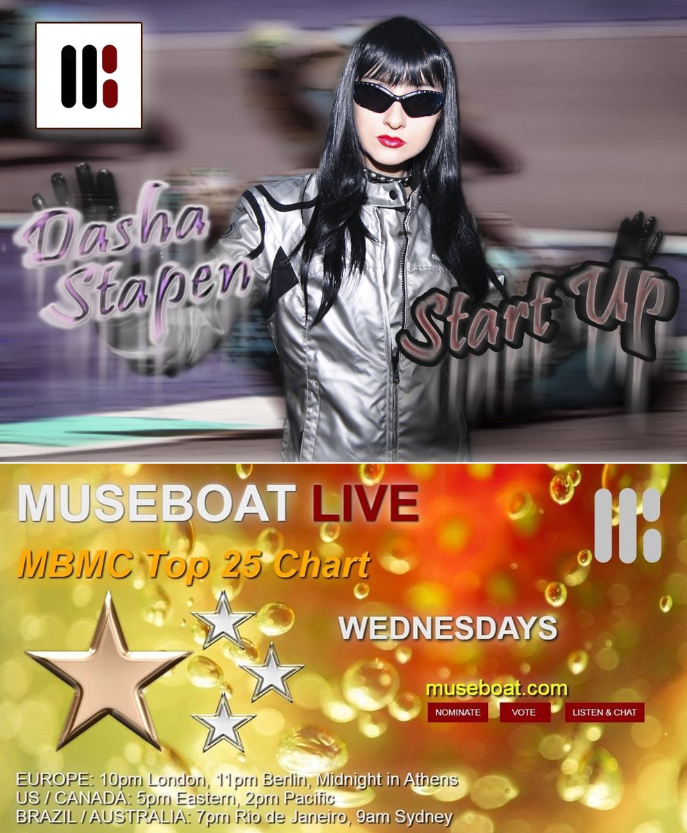 Motorbikers tribute song 'START UP' by @Dasha_Stapen  has been nominated for the TOP 40 of MBMC Chart on @museboatlive   💯🔥
Vote now ✊ at
museboat.com/top-25-nominat…
#dashastapen #annacnova #acnmusic #startup #musicchart #nomination #top40 #museboatlivechannel #world #music2023