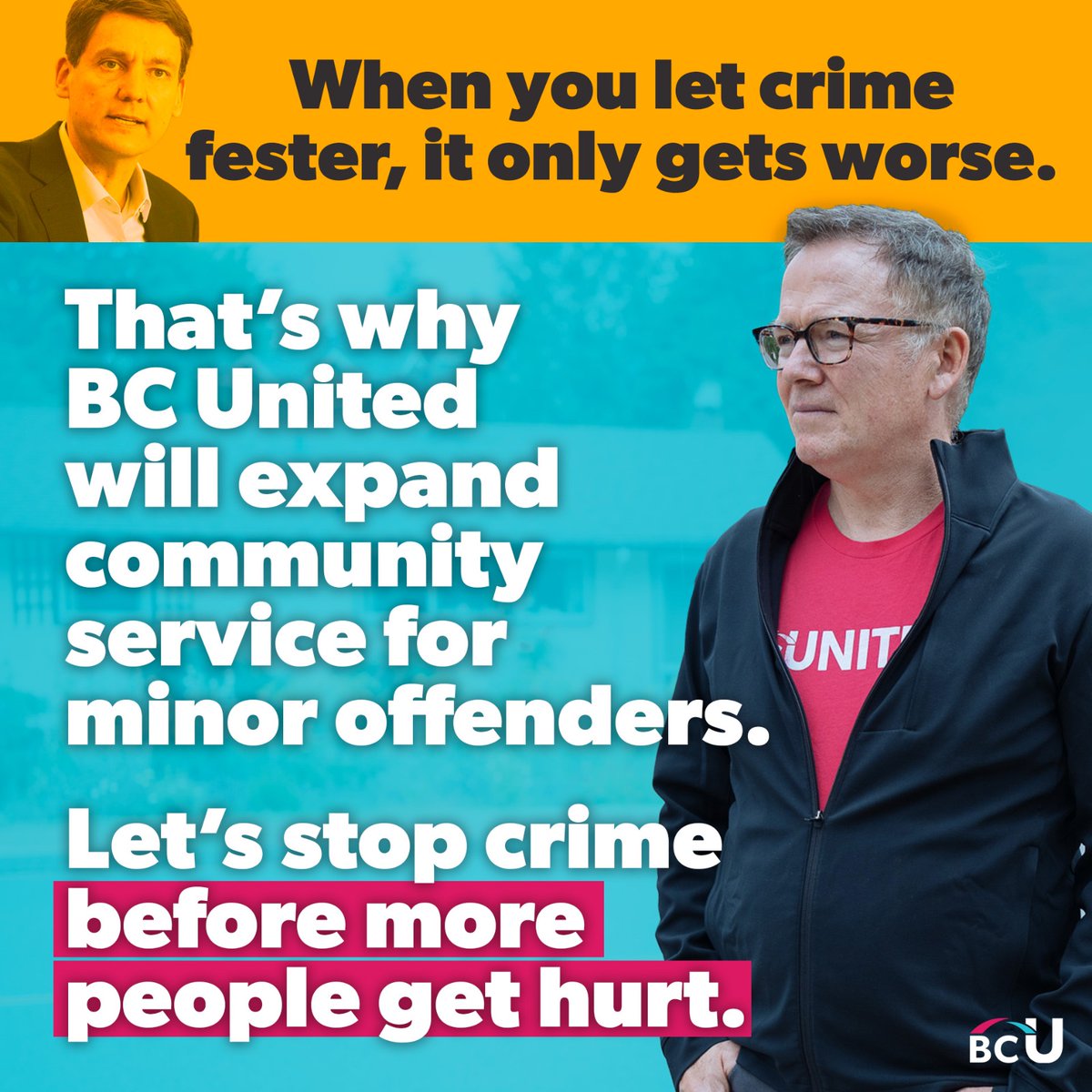 KevinFalcon's tweet photo. Not all offences warrant jail time, but they all deserve consequences.
BC United is dedicated to restoring accountability, ending leniency for crimes like shoplifting & vandalism, and expanding community service options for minor offenders.
Together, we'll build a #SaferBC! https://t.co/Eg1c20ygVR