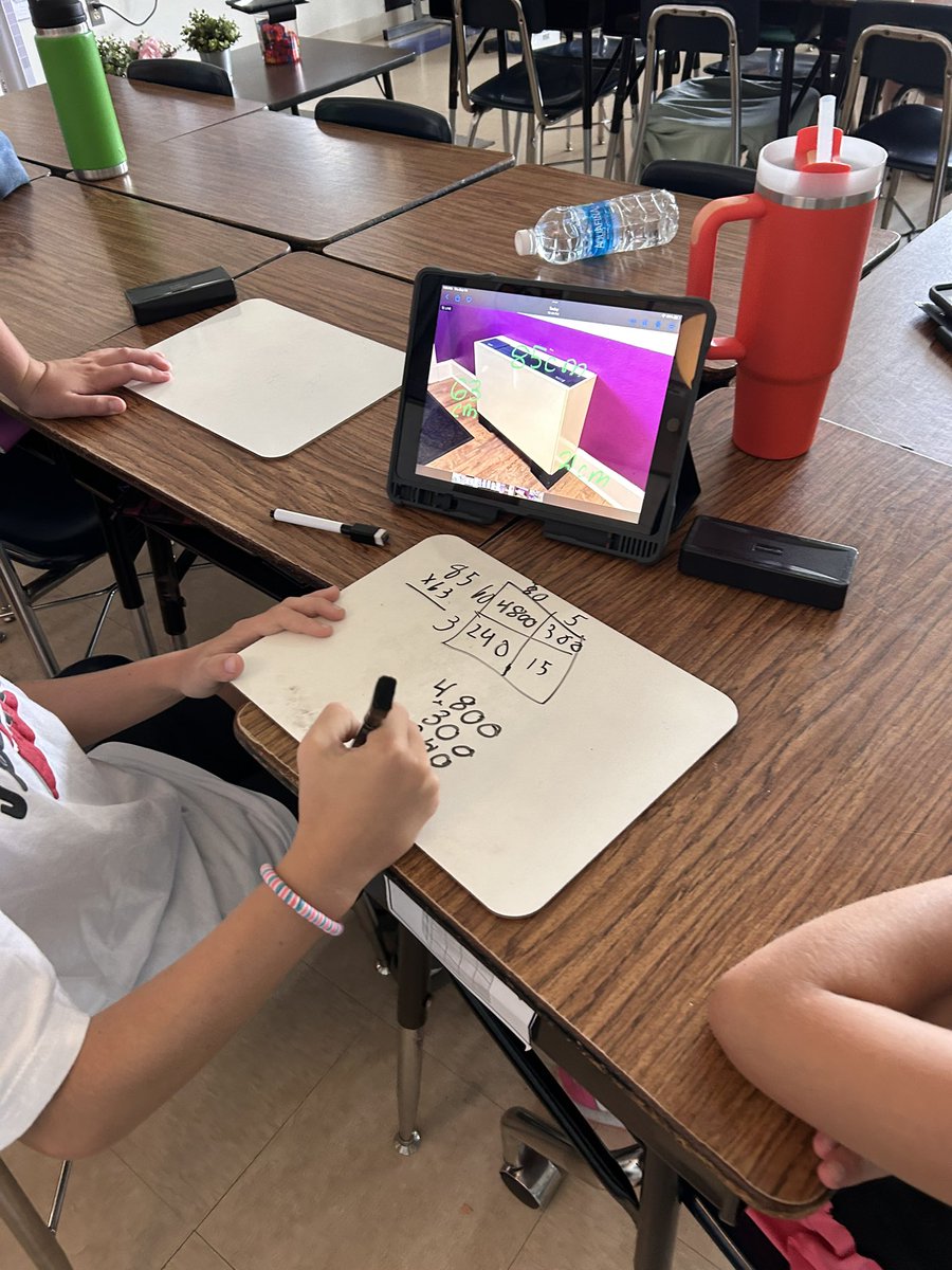The kids had the BEST time measuring and calculating the volume of different rectangular prisms they found around the school today <a href="/RES_RSSS/">Rockwell Elem NC</a>