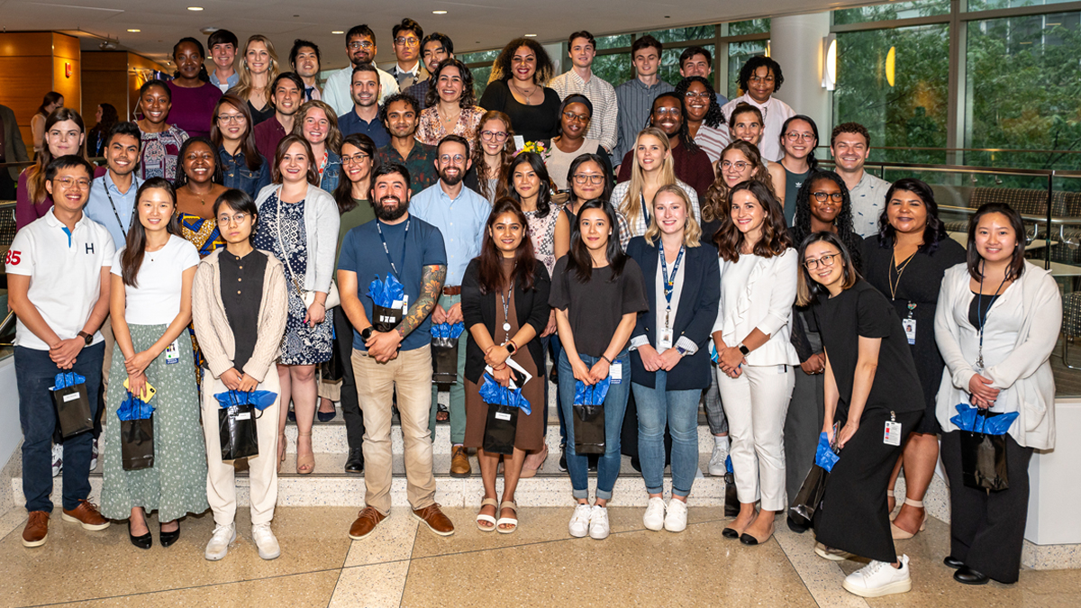 UMassChan's tweet image. Fifty-three PhD candidates and MD/PhD students at @UMassChan were celebrated for transitioning from student to candidate for a doctoral degree. PhD candidates Jesse Lehman, Paula Grasberger &amp;amp; Seden Bedir share their research here: direc.to/jLV_ @sedengineer @UMassMDPhD