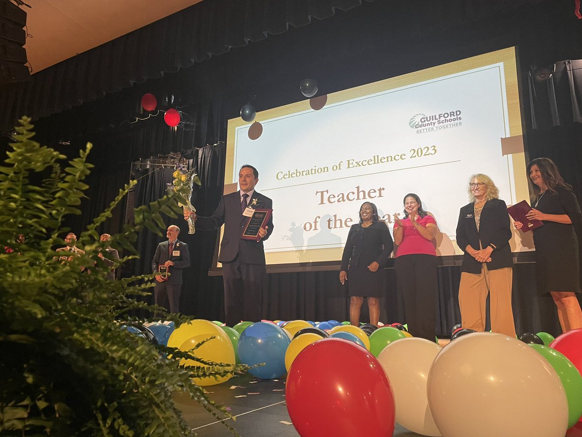 Guilford Co. Schools (@gcschoolsnc) on Twitter photo #GCSCelebrates | Our Teacher of the Year is Jhonatan Marin Mesa from <a href="/HunterElemGSO/">Hunter Elementary School</a>! Congratulations for this well-deserved honor. 🎉 #GCSCelebrates | Our Teacher of the Year is Jhonatan Marin Mesa from <a href="/HunterElemGSO/">Hunter Elementary School</a>! Congratulations for this well-deserved honor. 🎉