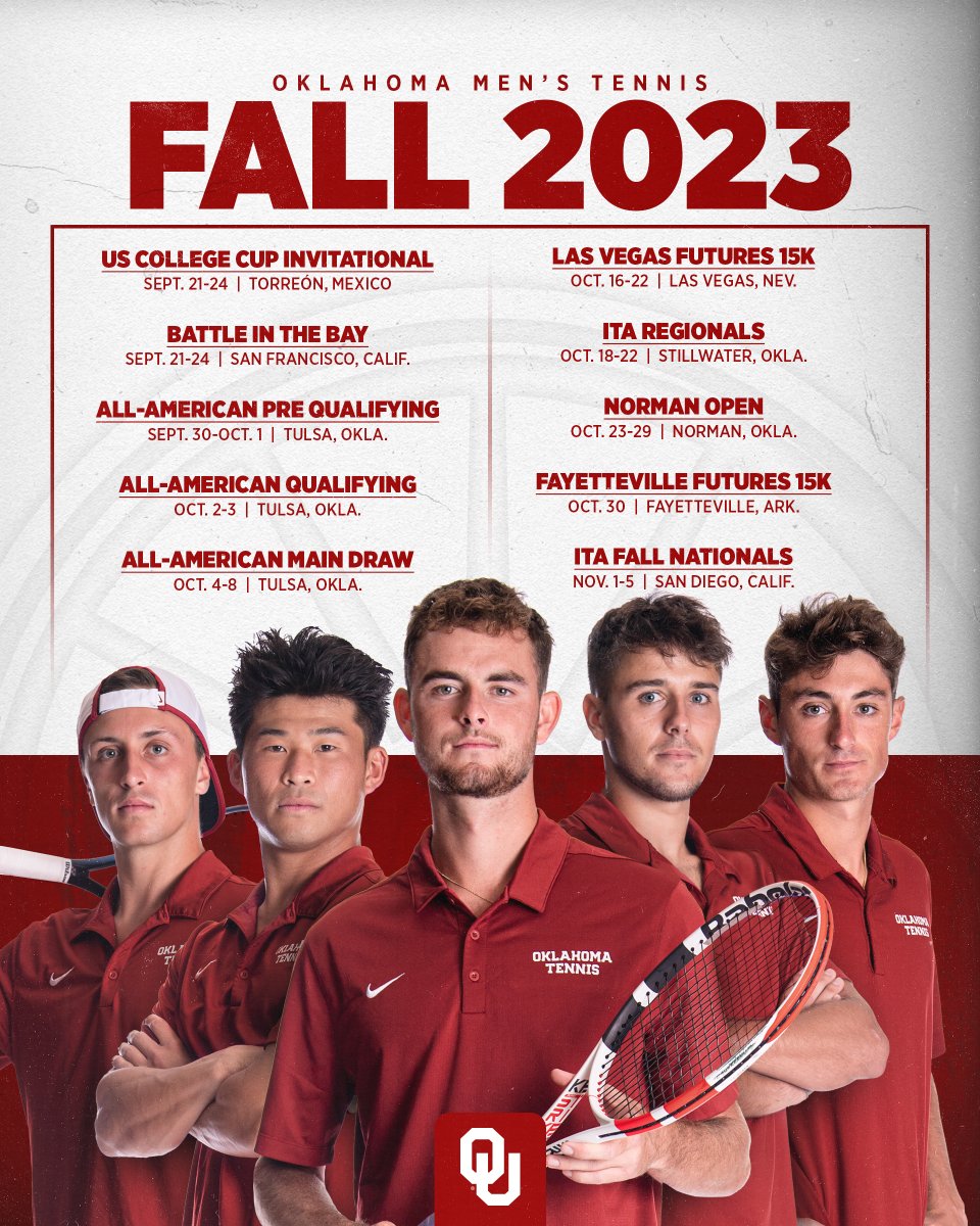 OU_MTennis's tweet photo. Fall season 𝐥𝐨𝐚𝐝𝐢𝐧𝐠 ⏳

🔗 https://t.co/Eqhi6CiGRW https://t.co/I14hYdz2wv