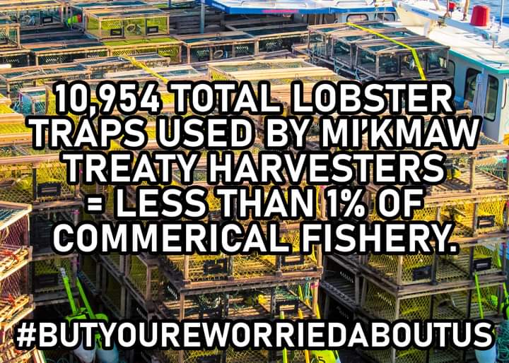 🦞🦞🦞 #ButYoureWorriedAboutUs  #TreatyRights  #mikmaq #mikmaqfish #livelihood #fishinginns  #lobster