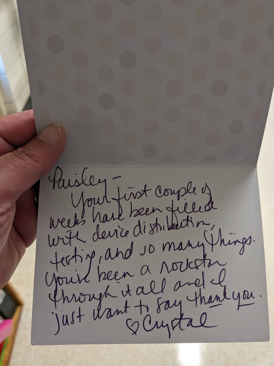 A handwritten note from my principal makes me feel extra special and appreciated after how crazy the beginning of the year was... and her homemade brownies don't hurt! 😉