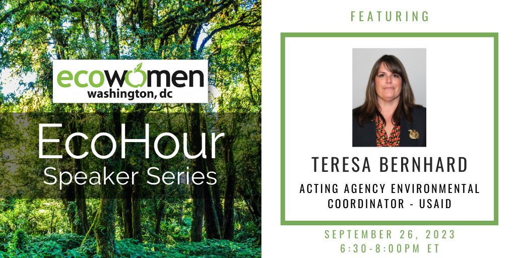 Join us at the MLK Library on Tuesday, September 26th at 6:30pm for an EcoHour featuring a conversation with Teresa Bernhard from USAID: eventbrite.com/e/september-20…