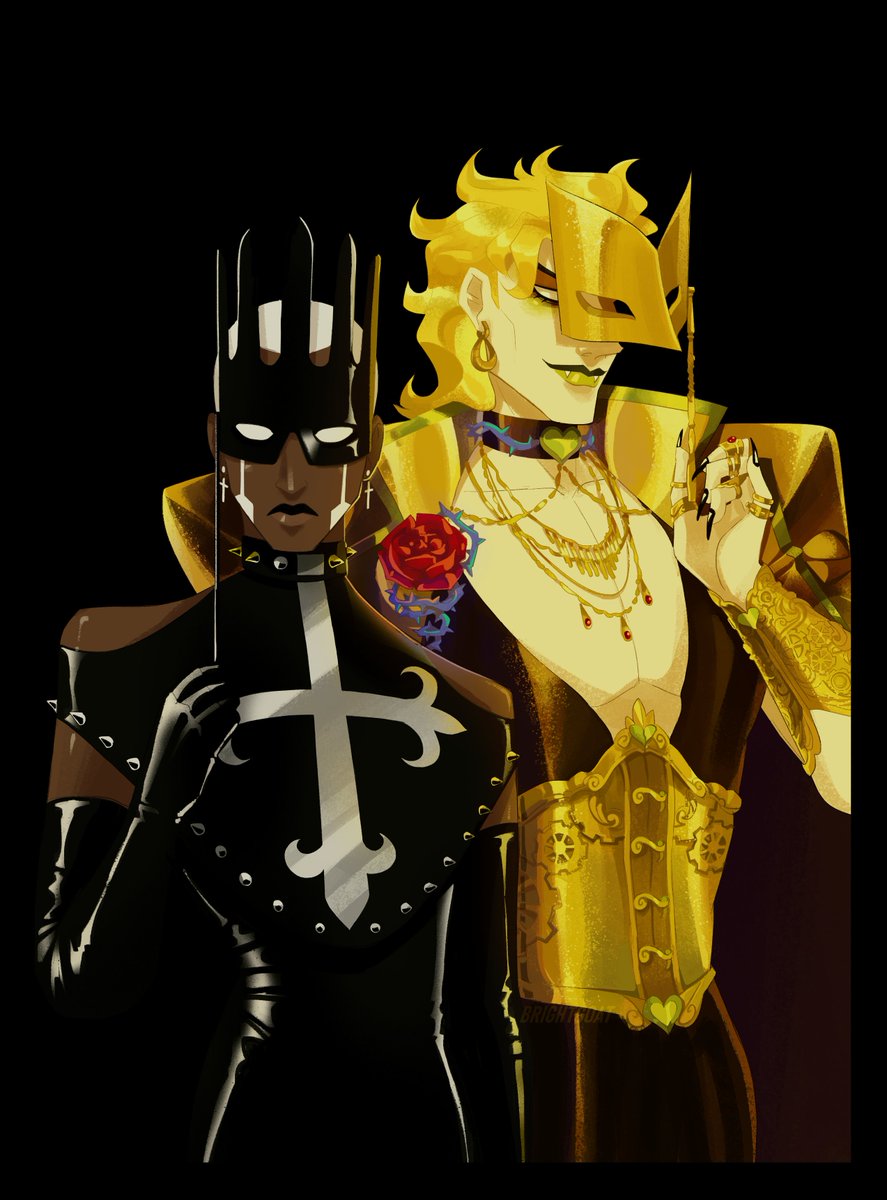 bright_goat's tweet photo. someone's dying at this masquerade and it's sure as hell not gonna be them
#jjba #jjbafanart https://t.co/nXJLYguQ23