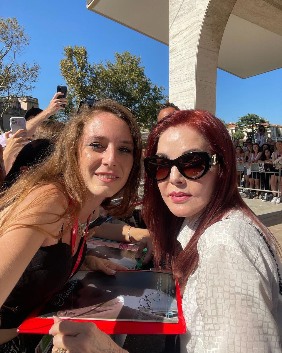 "One of the most anticipated days was definitely the one of Sofia Coppola’s film “Priscilla”, which tells the story of Elvis Presley’s wife..." via monjquee on Instagram.