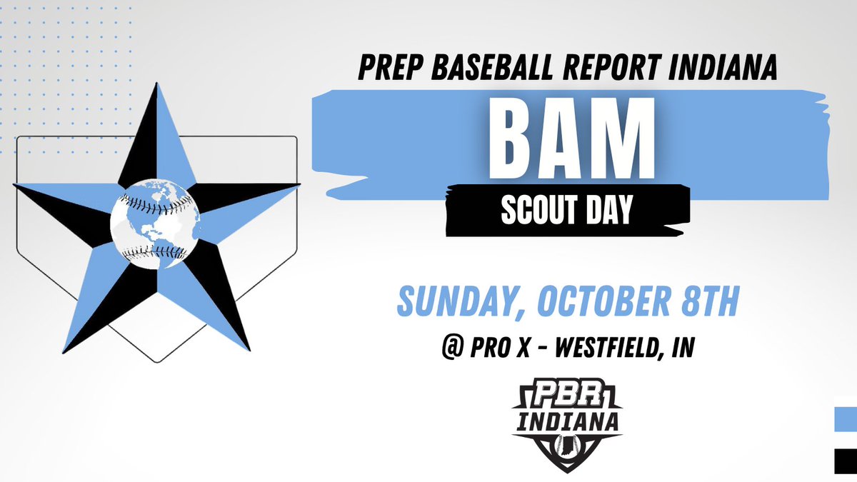 Prep Baseball Indiana (@prepbaseballin) on Twitter photo 𝗕𝗔𝗠
𝘚𝘤𝘰𝘶𝘵 𝘋𝘢𝘺
🗓️ Sunday, October 8th
📍 PRO X - Westfield, IN
⏰ 5:00 PM
🖇️ loom.ly/J8-5K-4
<a href="/IN_BAMFAM/">Baseball/Fastpitch Academics Midwest</a> 𝗕𝗔𝗠
𝘚𝘤𝘰𝘶𝘵 𝘋𝘢𝘺
🗓️ Sunday, October 8th
📍 PRO X - Westfield, IN
⏰ 5:00 PM
🖇️ loom.ly/J8-5K-4
<a href="/IN_BAMFAM/">Baseball/Fastpitch Academics Midwest</a>