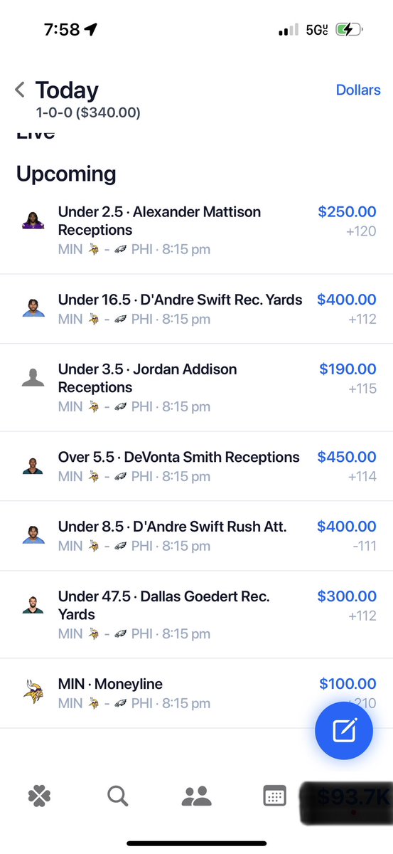 MWJBets's tweet image. Rolling with the player props tonight! 

See every bet I place on Pikkit (MJ0369), tail at your own risk- the lines move quickly!!

#GamblingTwitter