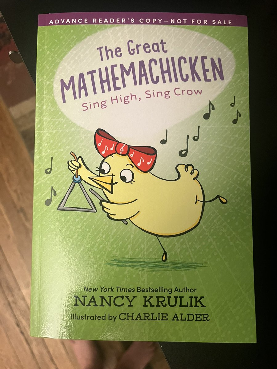 What a way to start the new year!  The Advance Reader’s Copy has arrived and the amazing <a href="/chuckie346/">Charlie Alder</a> has outdone herself P
<a href="/PixelandInkBks/">Pixel + Ink</a> #TheGreatMathemachicken #STEM #Music