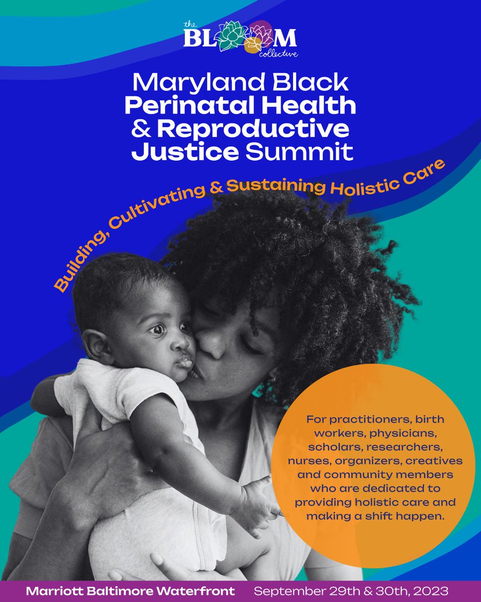 I’m excited to be speaking at the MD Black Perinatal Health &amp; Reproductive Justice Summit in only 15 days! Time is fast approaching and tickets are selling. Don't delay and get registered today! We look forward to seeing you there! #MDBPHRJSummit23 
…blackperinatalhealthrj.splashthat.com
