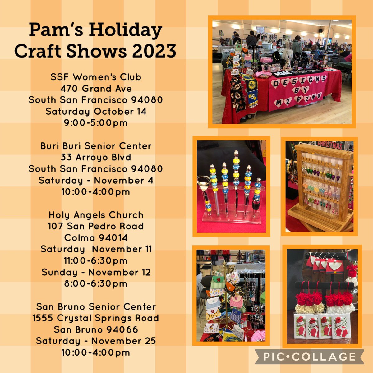PinkEligio's tweet photo. Save the Dates! 

Countdown...47 days until Halloween !!   🎃🎃🎃

Countdown...102 days until Christmas!! 🌲 🌲 🌲 

Come to my Holiday Craft Shows if you have the chance.  Come by and shop for the holidays! 🎁🌲🎁 Invite your friends and family. 

Hope to see you there! 🎄🎃🎄🎃 https://t.co/XBKXbk2HTY