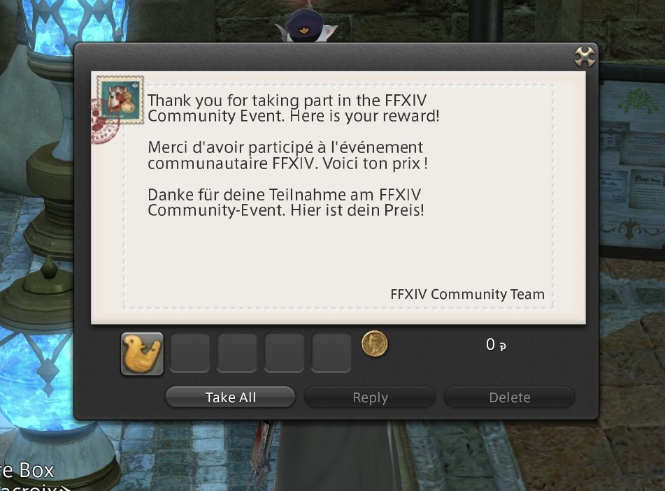 Oh my Glob. 
Thank you, Mr. Enix!! 
He's my new fave!! 

#FFXIV10thSweepstakes