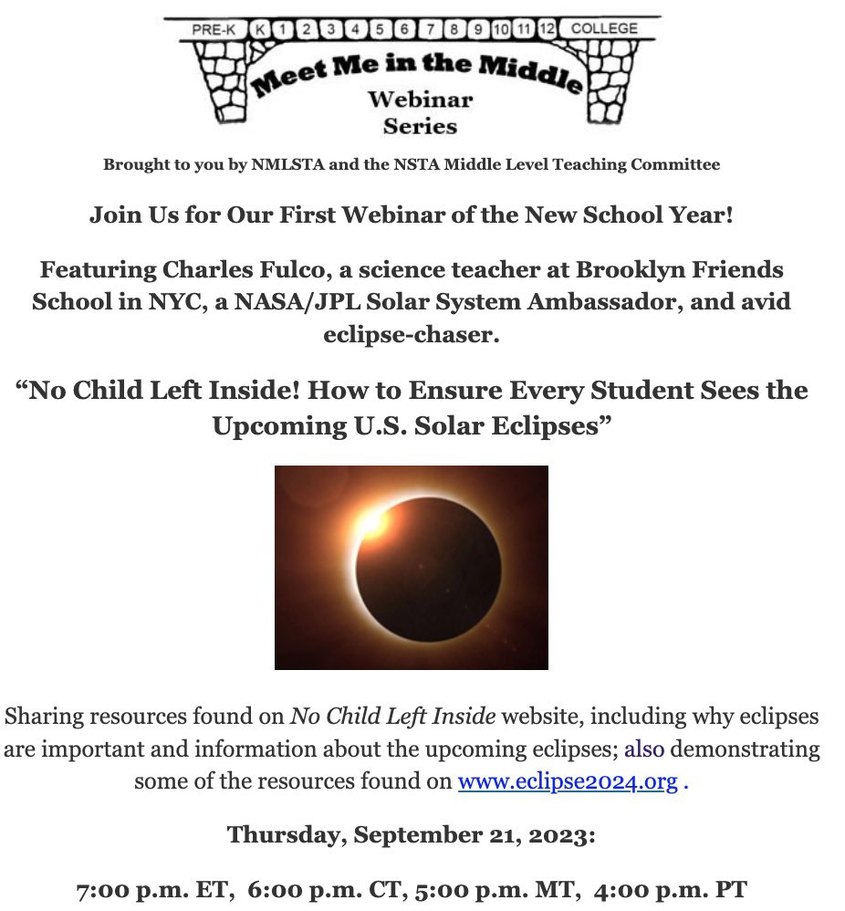 National Middle Level Science Teachers Association tweet media