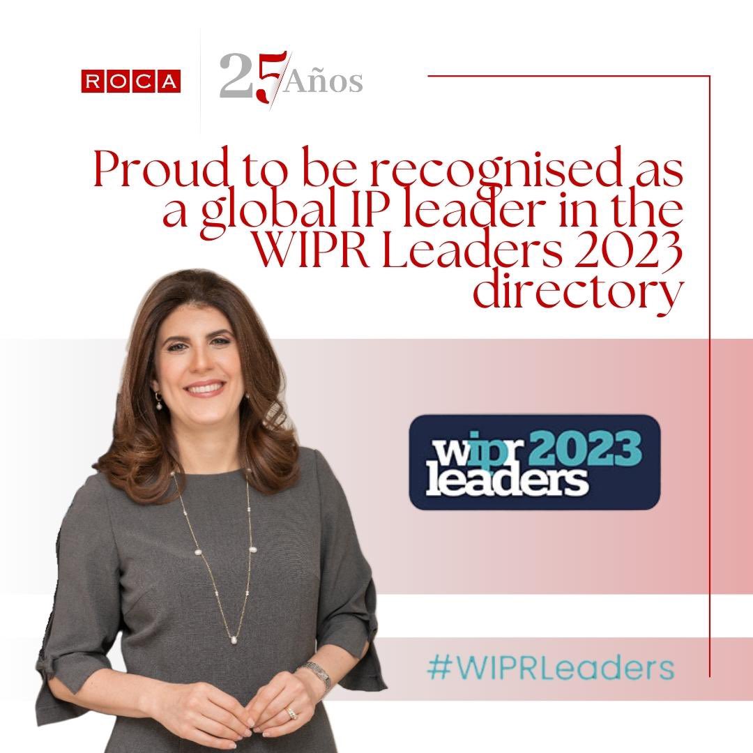 JJROCA8's tweet photo. Sharin Pablo de Roca, has been listed in the renowned WIPR Leaders 2023 Directory, recognizing her dedication to the field of IP law. A heartfelt thanks to God, the entire IP team, and all our clients for making this recognition possible.
#IPLeader #WIPRLeaders2023 https://t.co/1FjgwLLlQB