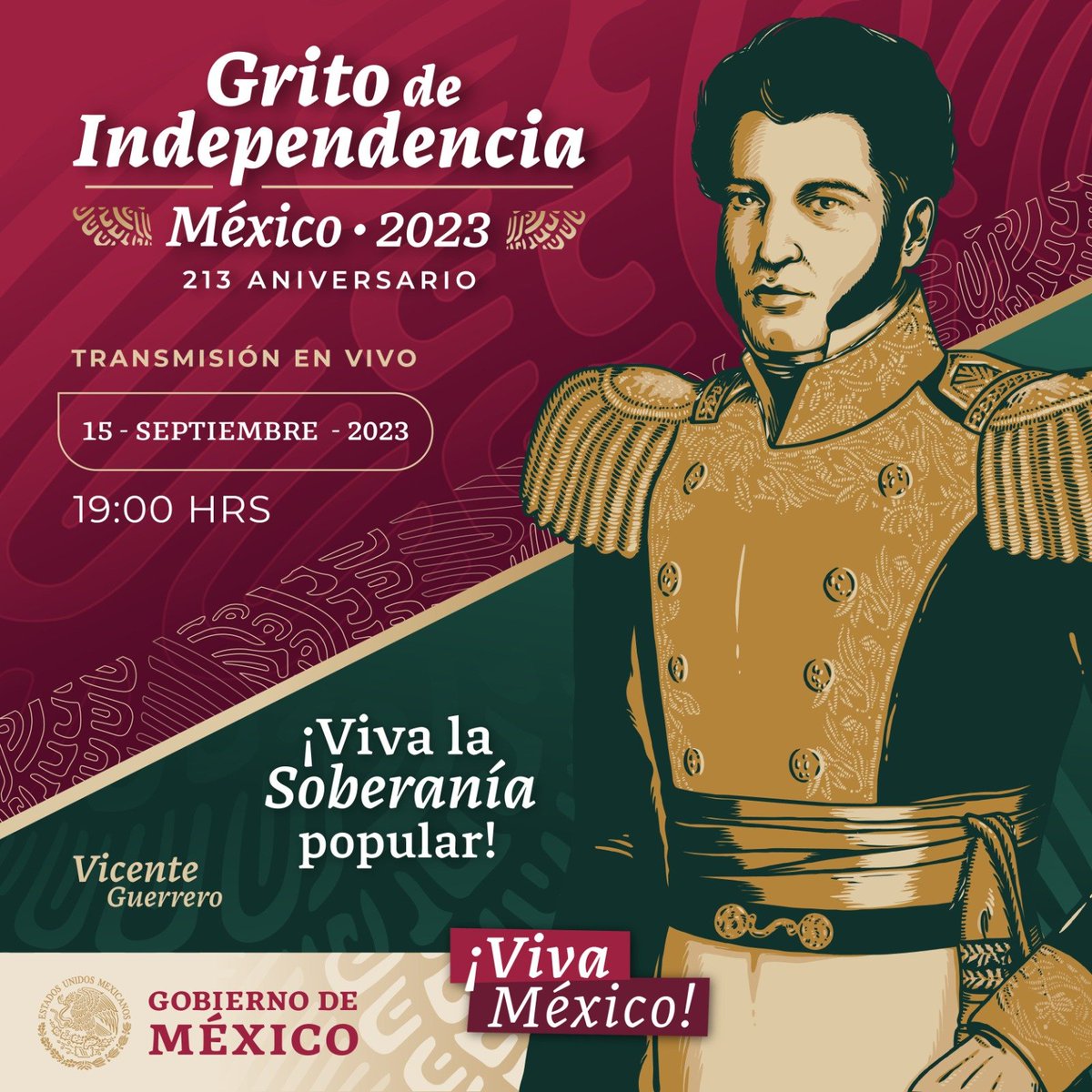 Secihti_Mx's tweet photo. Respetado y admirado por su aguda inteligencia y talentos en el ámbito político y militar, Vicente Guerrero se dedicó a las causas para alcanzar justicia y libertad.

#GritoDeIndependencia
🕖 19:00 h
▶️ Transmisión en vivo.

#VivaMéxico
#GobiernoDelPueblo https://t.co/bYBcSQJtCF