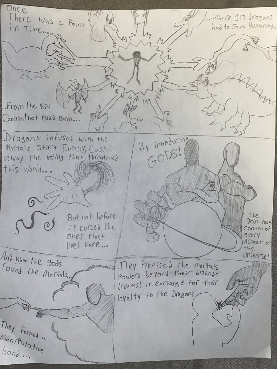 Frogeford's tweet photo. The first draft of my comic “Godlands” an adventure had by a group of unlikely friends, who venture through the treacherous territory of the gods! In order to find what purpose mortals still hold in this world; this is a ROUGH DRAFT to just how things go; a thread 1-4/11 https://t.co/6igHFFESWP