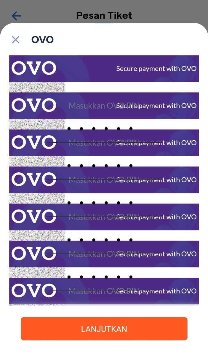 hallo <a href="/KAI121/">Kereta Api Indonesia</a> knp tiap pembayaran melalui OVO tampilan seperti ini ya, jd susah memasukkan no. pin &amp; gagal pas klik lanjutkan