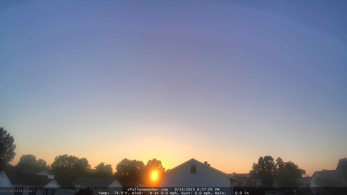 ofallonweather's tweet image. 81° for a high 53° for a low in our backyard today. #windowsopen #stlwx #sunset