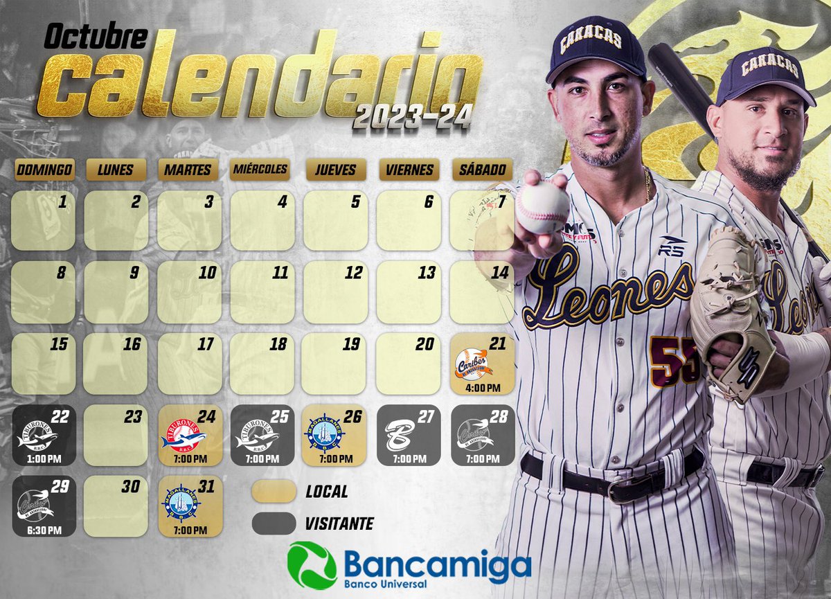 ElRugidoDeHoy's tweet photo. El vigente campeón está listo para defender el título en la 23-24 🔥

Calendario oficial de @leones_cbbc para la venidera campaña ¿opiniones? https://t.co/mznL179mCQ