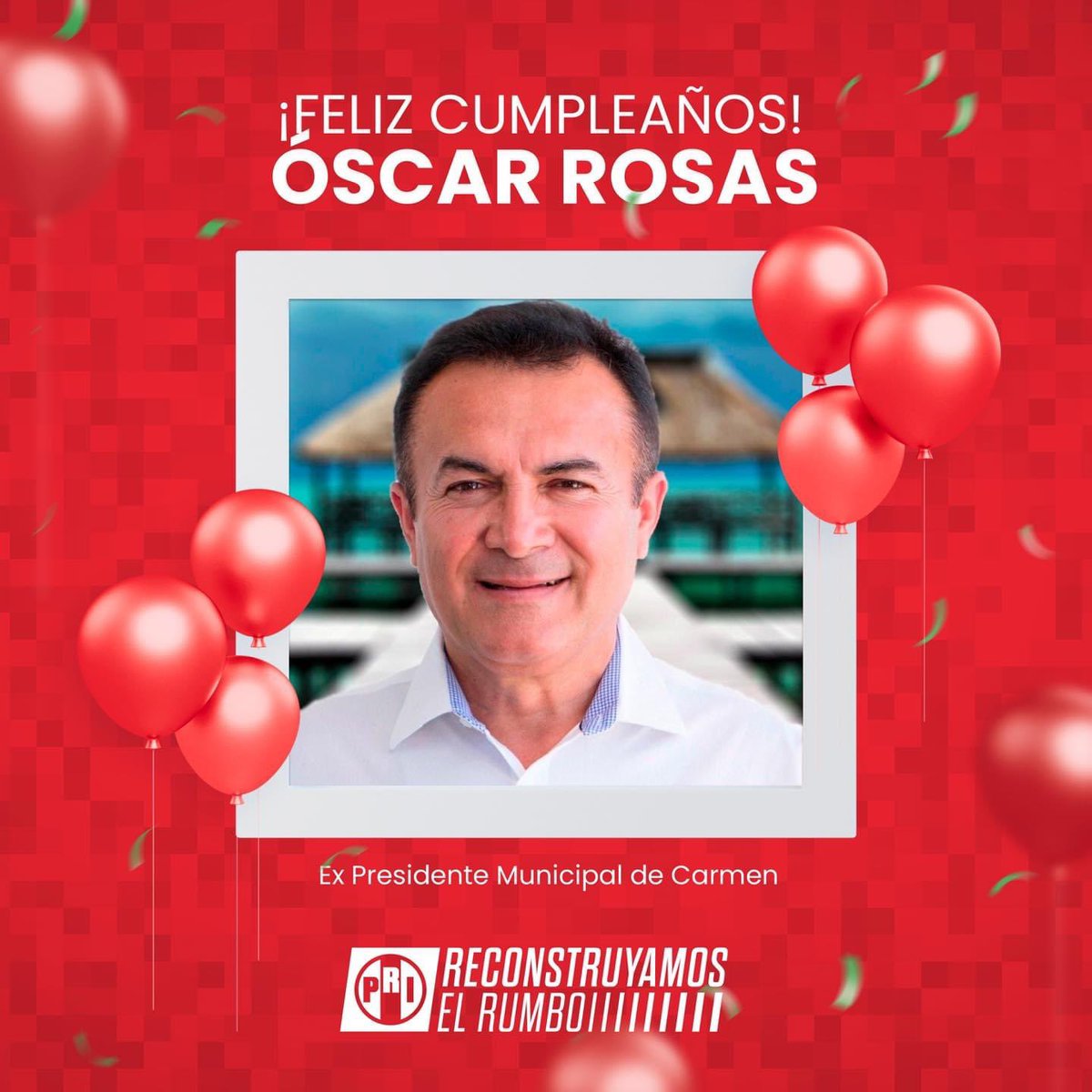 ¡Feliz cumpleaños Óscar Rosas González! 🎂

Que sea un día lleno de dicha en compañía de su familia y seres queridos. 🥳