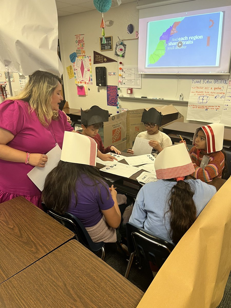 Sailing through the 13 Colonials in Mrs. Ramirez, 5th Dual Language Social Studies class. She ALWAYS makes learning engaging and memorable #LeadingTheCharge #TheDSLAWay <a href="/shepardmustangs/">Donna Shepard Leadership Academy</a> #DualLanguage