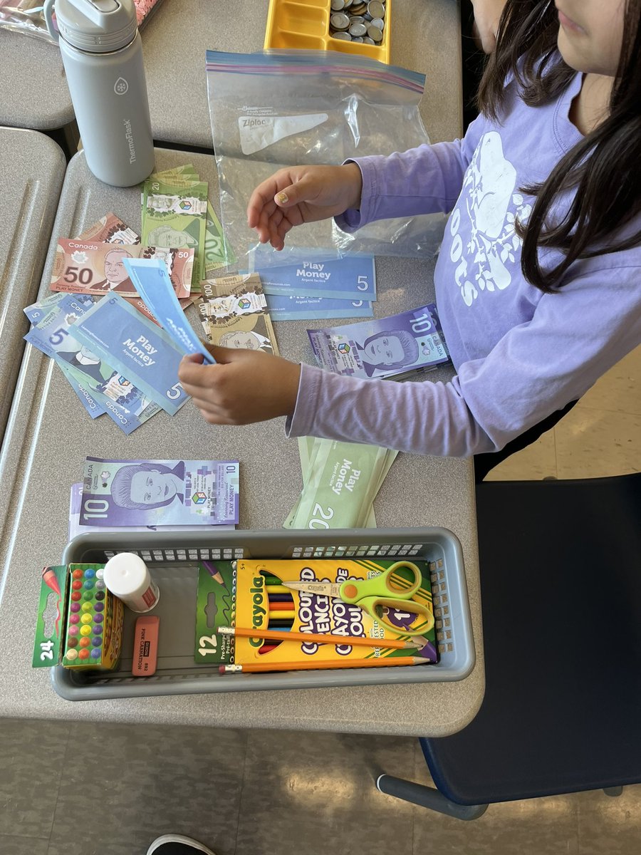 Enjoying our new morning bins this morning.