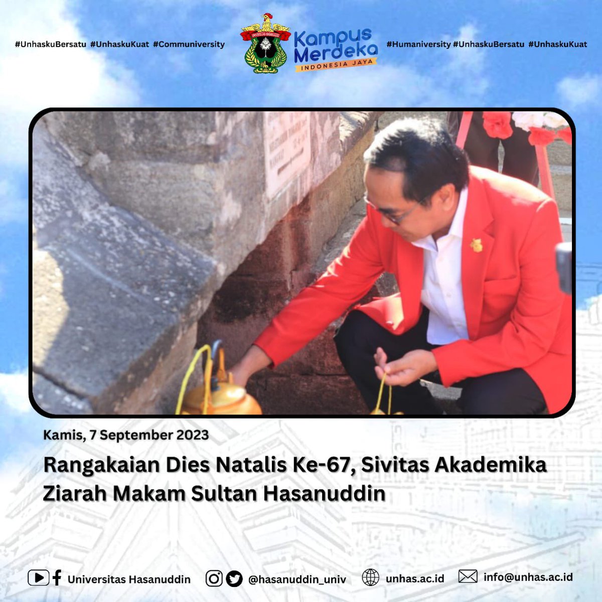 HasanuddinUniv's tweet photo. #UnhasFlash edisi pekan ini spesial wisuda dan rangkaian Dies Natalis Universitas Hasanuddin๐ฅณ. Di usia yang 67 tahun ini Unhas berkomitmen memberikan sumbangsih untuk bangsa dan meningkatkan kualitasnya.
Berita selengkapnya dapat diakses di website: https://t.co/oAsoK0yScP https://t.co/zgtDlb8wzP