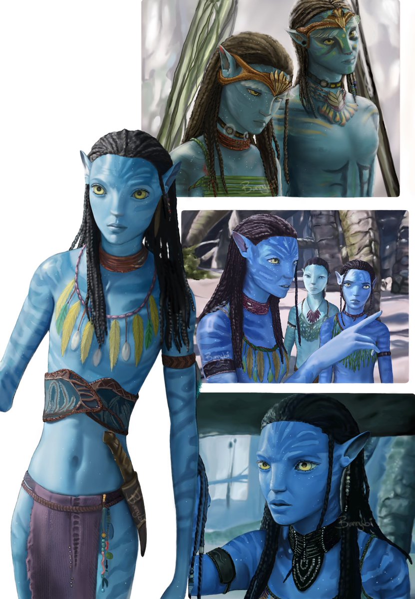 Bannybisemanal's tweet image. Neteyam♀️+ Neytiri ♂+ Loak ♀️ Espero les guste, me tomo más de 26 horas de proceso pero ame hacer este dibujo, me gustaron los detalles que tienen cada uno de los personajes, espero lo aprecien &lt;3 #Neteyam #Neytiri #Loak #AvatarTheWayOfWater #Avatar2