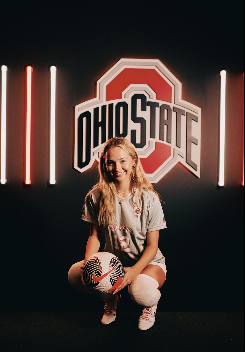 I am super excited to announce that I have committed to The Ohio State University to further my athletic and academic career!!! A huge thanks to my family, coaches, teammates, and friends for all the support. Thank you <a href="/OhioStateWSOC/">Ohio State Women’s Soccer</a> coaches for this opportunity!! Go Bucks! ❤️❤️