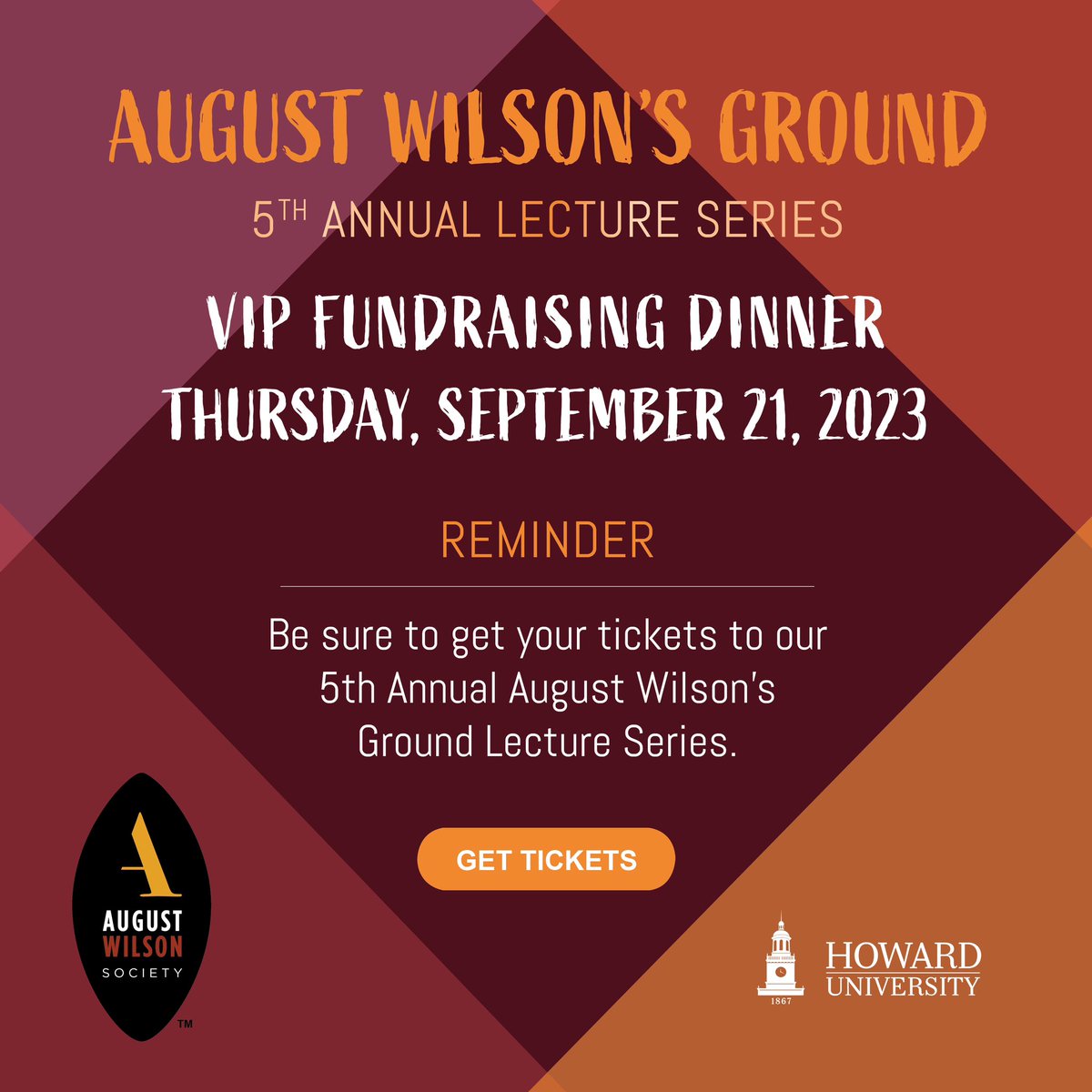 Our 5th Annual August Wilson’s Ground Lecture Series is next week! 🎉 Tickets for this paid event are available at bit.ly/5thAnnualAWSGr…