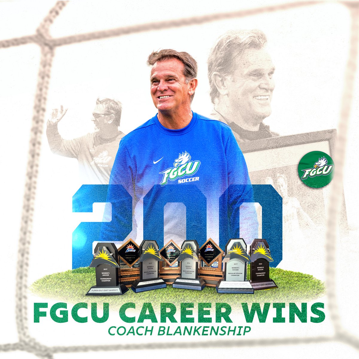 Win No. 200 at FGCU. Congrats coach! 🍾

#WingsUp #FGCU