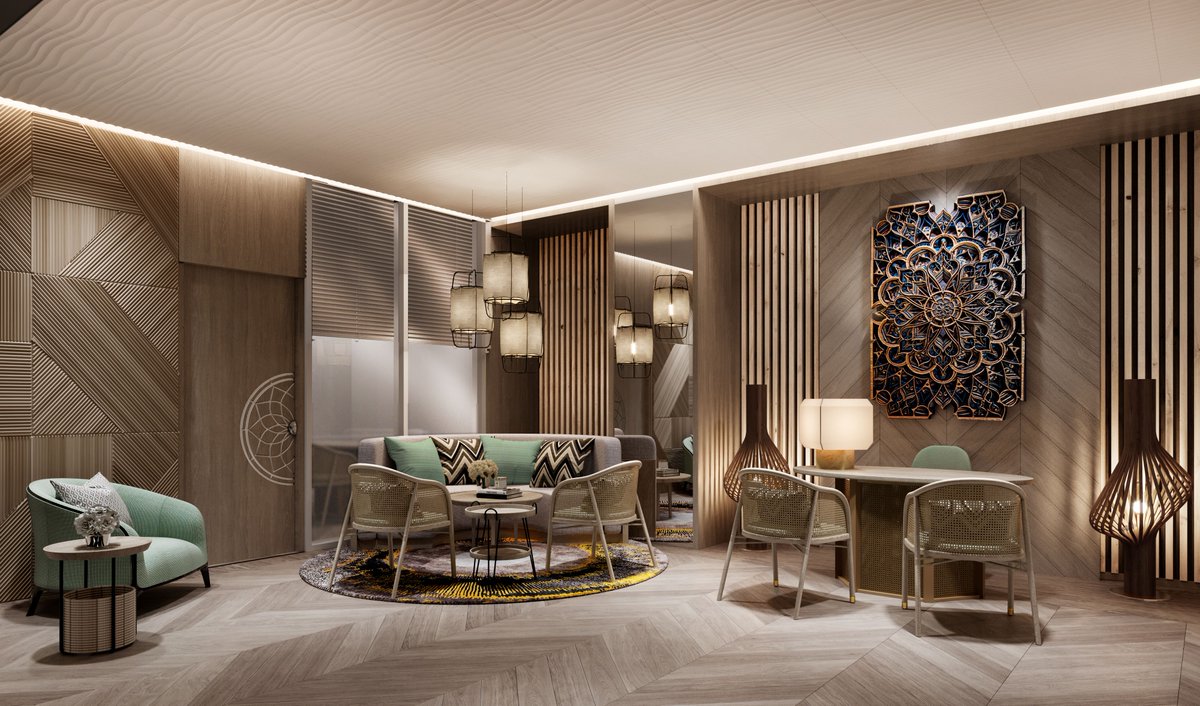 MakeMyGrey's tweet image. We presented three distinct spa design options for this project, each leveraging lighting, color, and design elements to create unique atmospheres. Which design would you choose?
#greymatters #interiordesign #spadesign