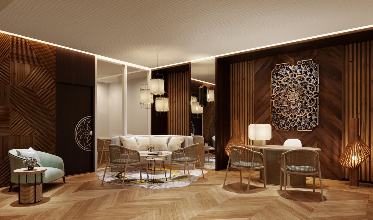 MakeMyGrey's tweet image. We presented three distinct spa design options for this project, each leveraging lighting, color, and design elements to create unique atmospheres. Which design would you choose?
#greymatters #interiordesign #spadesign