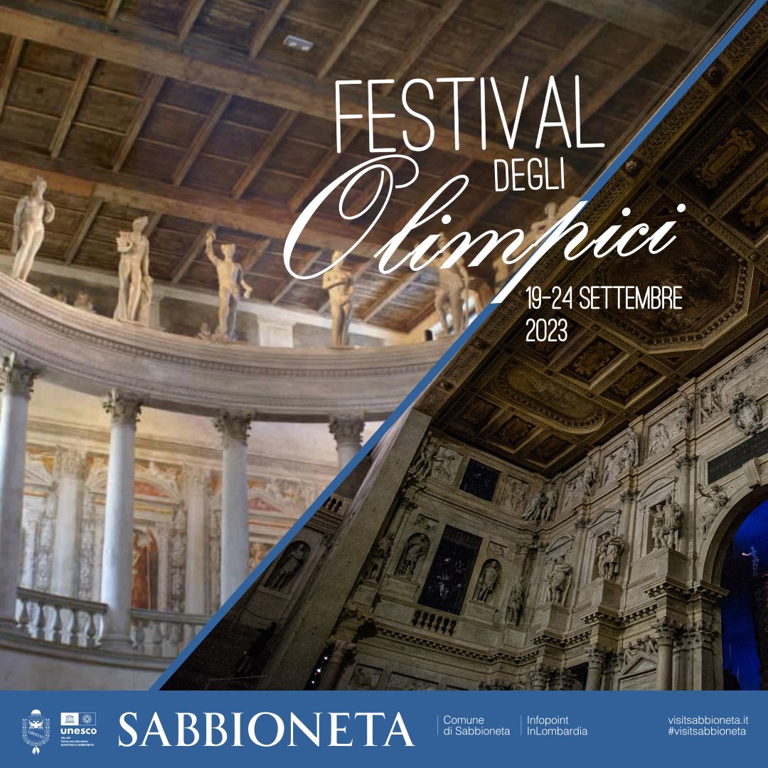 Nasce il #FestivalDegliOlimpici un progetto di Concetto Armonico e @VicenzaInLirica che vede interagire il @olimpicovicenza e #TeatroAllAntica di #Sabbioneta #visitsabbioneta @visitsabbioneta dal 19 al 24 settembre