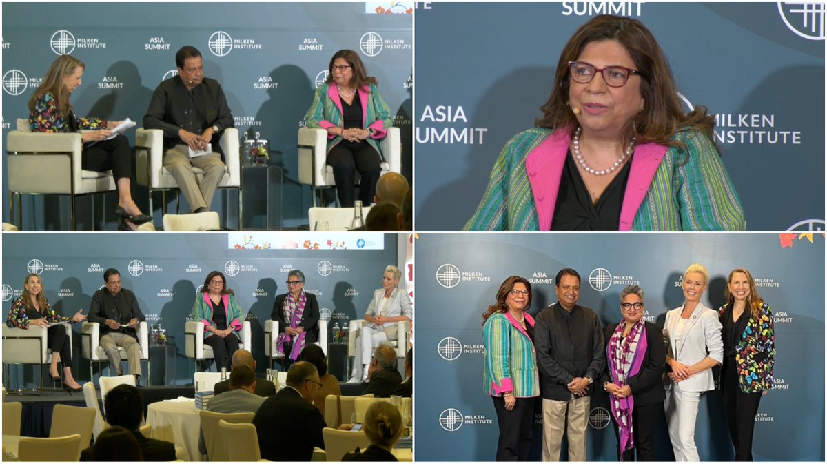 An enriching dialogue at the #MilkenAsiaSummit in Singapore on the topic of 'Philanthropy at the Forefront of Global Change.' The discussion explored the many facets of #philanthropy - from individual and corporate initiatives to the important role of private foundations.