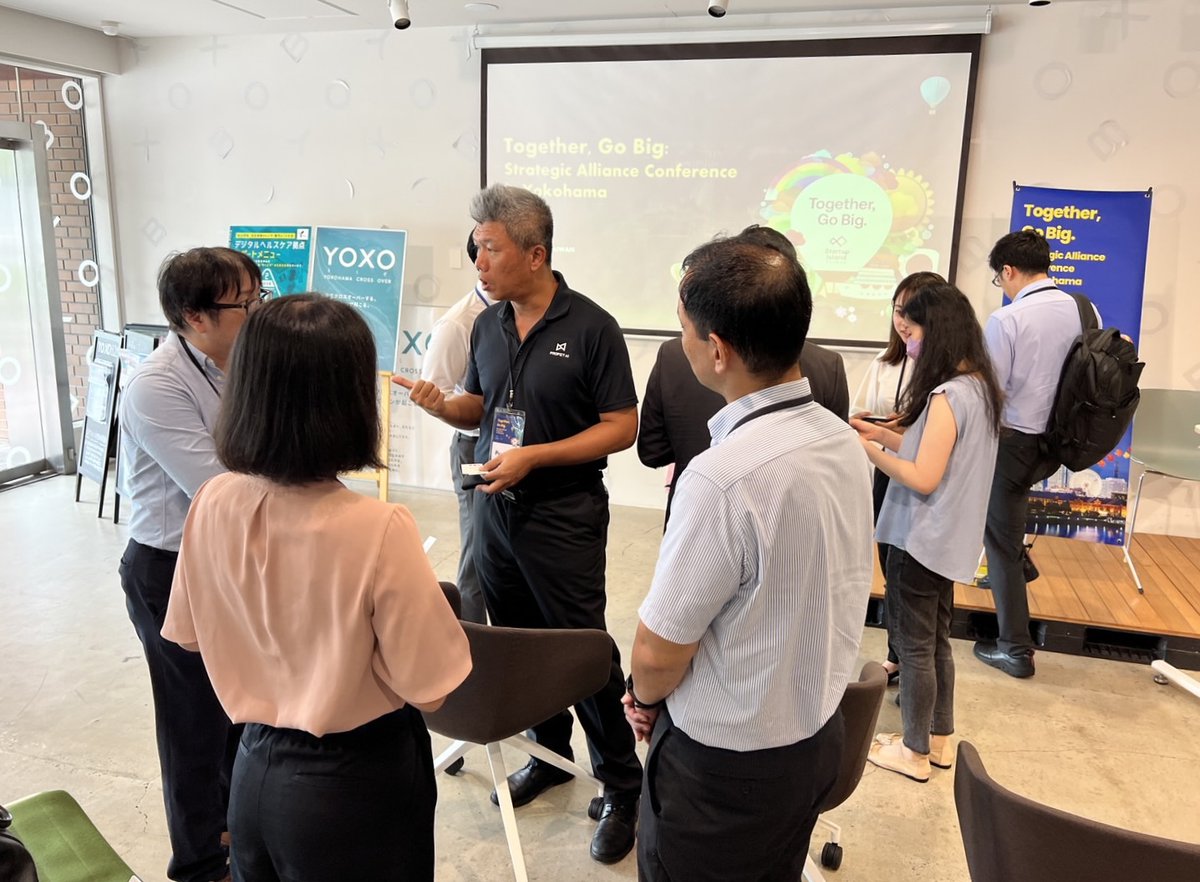 profet_ai's tweet photo. Jointing with Taiwanese and Japanese startups in Yokohama🇯🇵🇹🇼! We're at the Startup Strategic Alliance Conference, a vibrant event co-hosted by @StartupislandTw and #YOXO. Exciting exchanges abound as companies discuss tailored #AI solutions with Profet AI for #manufacturers. https://t.co/dp2XCt3cdc