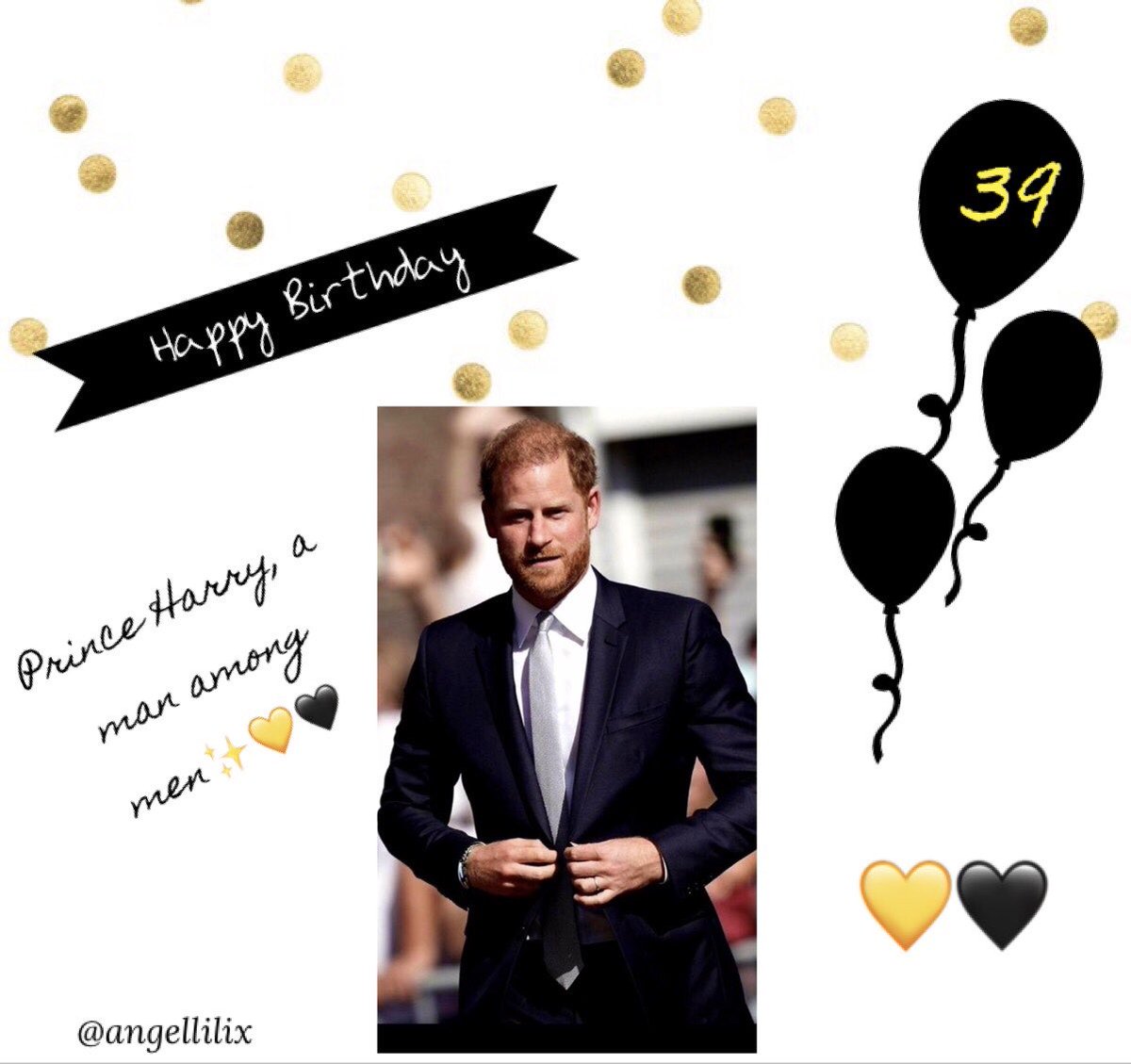 Birthday wishes Prince Harry 🎊🍾🥂

Wishing you many more blessed, happy and healthy years ahead 🙏🏾❤️.

#HappyBirthdayPrinceHarry 
#PrinceHarry 
#WeLoveYouPrinceHarry