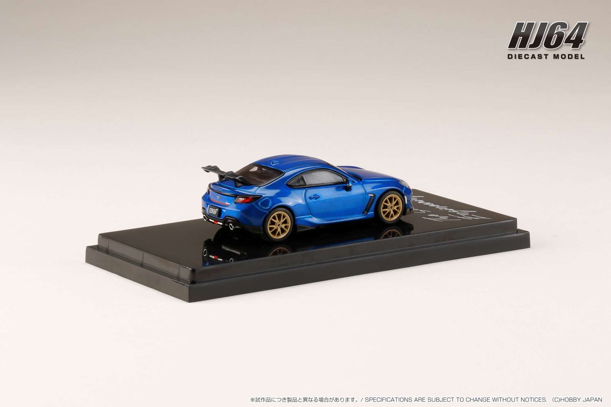 HJ_Minicar's tweet photo. 1/64 SUBARU BRZ STI PERFORMANCE
■2-Colors
■発売予定: 2023年12月以降
■お取扱店・海外代理店情報
https://t.co/ha1mbpxOW6
#ホビージャパン #HobbyJAPAN #HJ64 #minicar #ミニカー #64scale #SUBARU #BRZ #10thAnniversary #GR86 #スバル #スバリスト https://t.co/kYWZmZkDmH