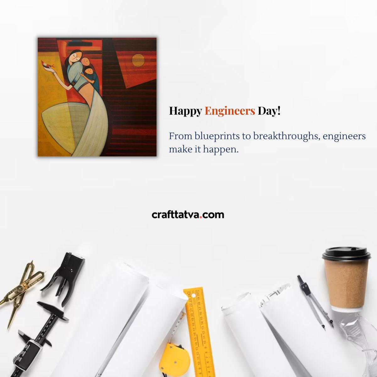 CraftTatva's tweet photo. Celebrating the innovators, problem-solvers, and creators who build bridges between dreams and reality. Happy Engineer's Day to all the brilliant minds shaping our world! 🛠️🌐 #EngineersDay #InnovationUnleashed https://t.co/W2Tjx2w2EB