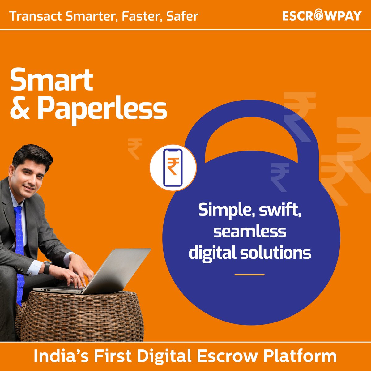 Trustmorehq's tweet photo. Doing Transactions with Escrowpay means #NoChintaNoDarr
Here are compelling reasons why businesses prefer "Digital Escrow Services from Escrowpay" for worry and anxiety-free payments.
#Payments #TransactionBanking #Banking #Collections #EscrowAccount #DigitalEscrow https://t.co/iXUVeMpuRG
