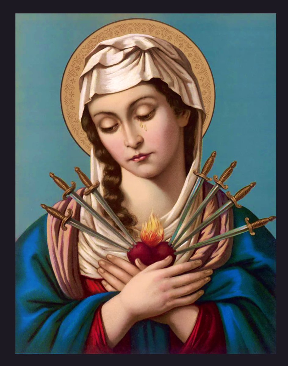 Holy Mary Mother of sorrows, teach us how to bear sorrows 🙏🏾
#Catholic 
#OurLadyOfSorrows