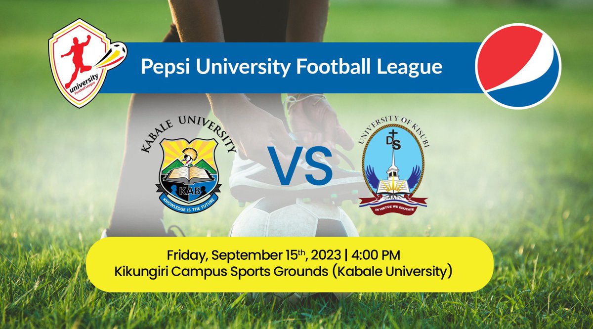 Today, Kabale will ask for water as the UNIK football team will be battling @kabuniversity football team at Kikungiri campus sports grounds.
