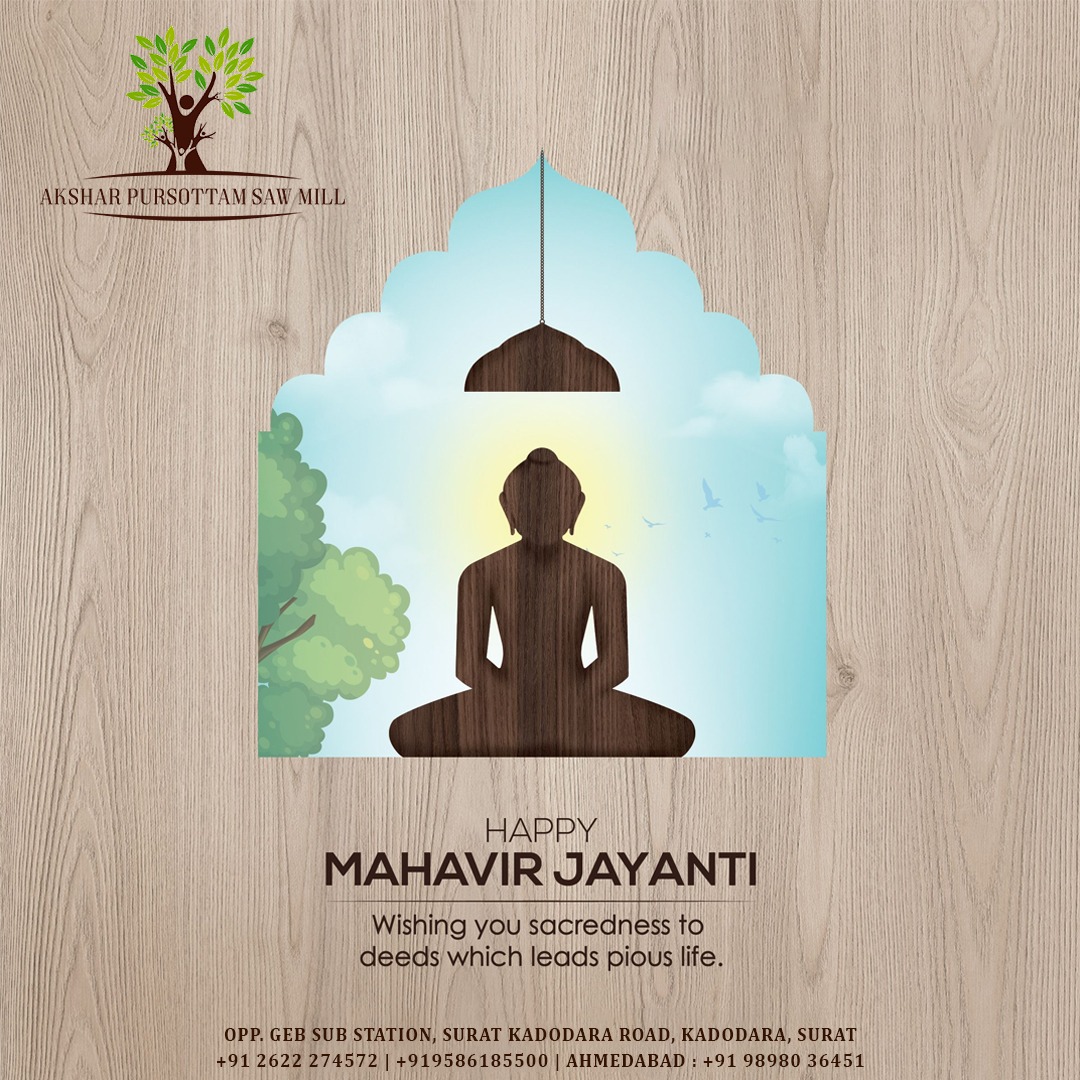 sawmillgujarat's tweet photo. Embrace #Mahavir'sLegacy: Born as Vardhamana, he transformed into the enlightened Mahavir, inspiring us to lead lives of simplicity, spirituality, and righteousness.

#AksharPurshottamSawMill #jain #mahavir #jayanti #mahavirvanchan #god #pray #MahavirJanamVanchan #LordMahavir https://t.co/pnQYrfQ0K2