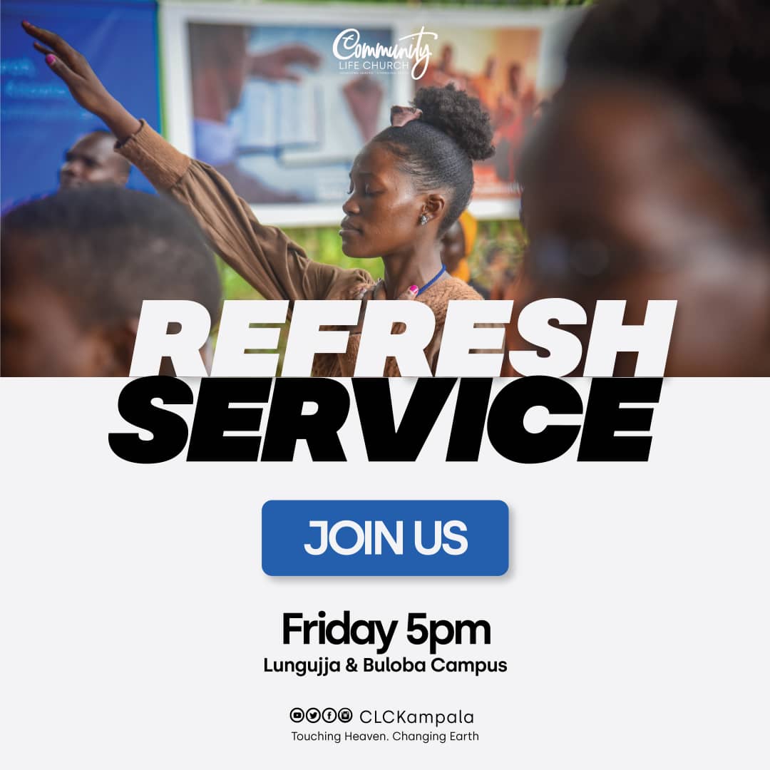 🤩🌊🌧️🚣‍♀

When they think 'that is it, the is week is done', a point of refreshing cometh.  

It's a few hours to our Refresh Service! 😌🙏

A refreshing atmosphere filled with power and prayer awaits you this evening at 5PM.

#RefreshFridays
#CLCKampala
