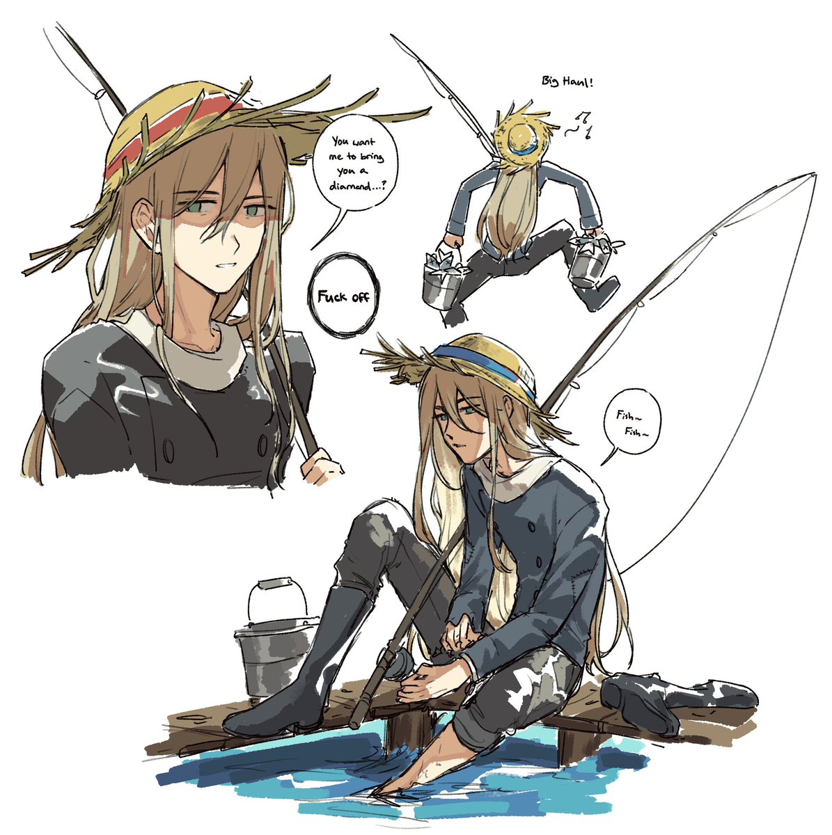 noxmillion's tweet photo. my stardew farmer. his personality is just fishing. maybe he should’ve just got a cabin by the beach like elliot
#StardewValley https://t.co/ssFkGGMDDU